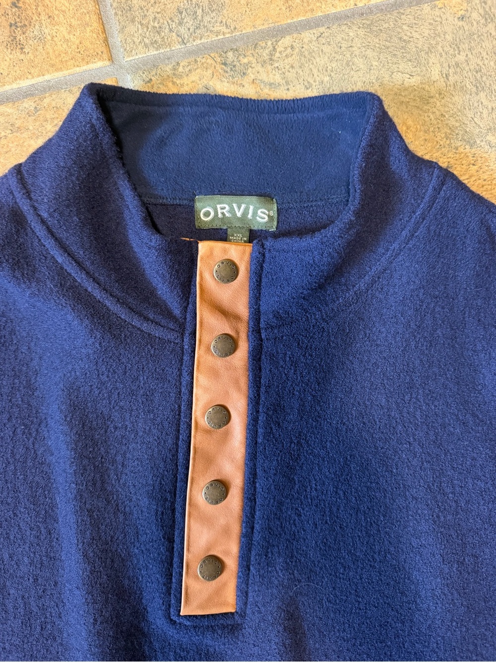 ORVIS Boiled-Wool Snap-Front Pullover - Picture 2 of 4